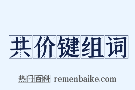共价键组词是什么意思的图片